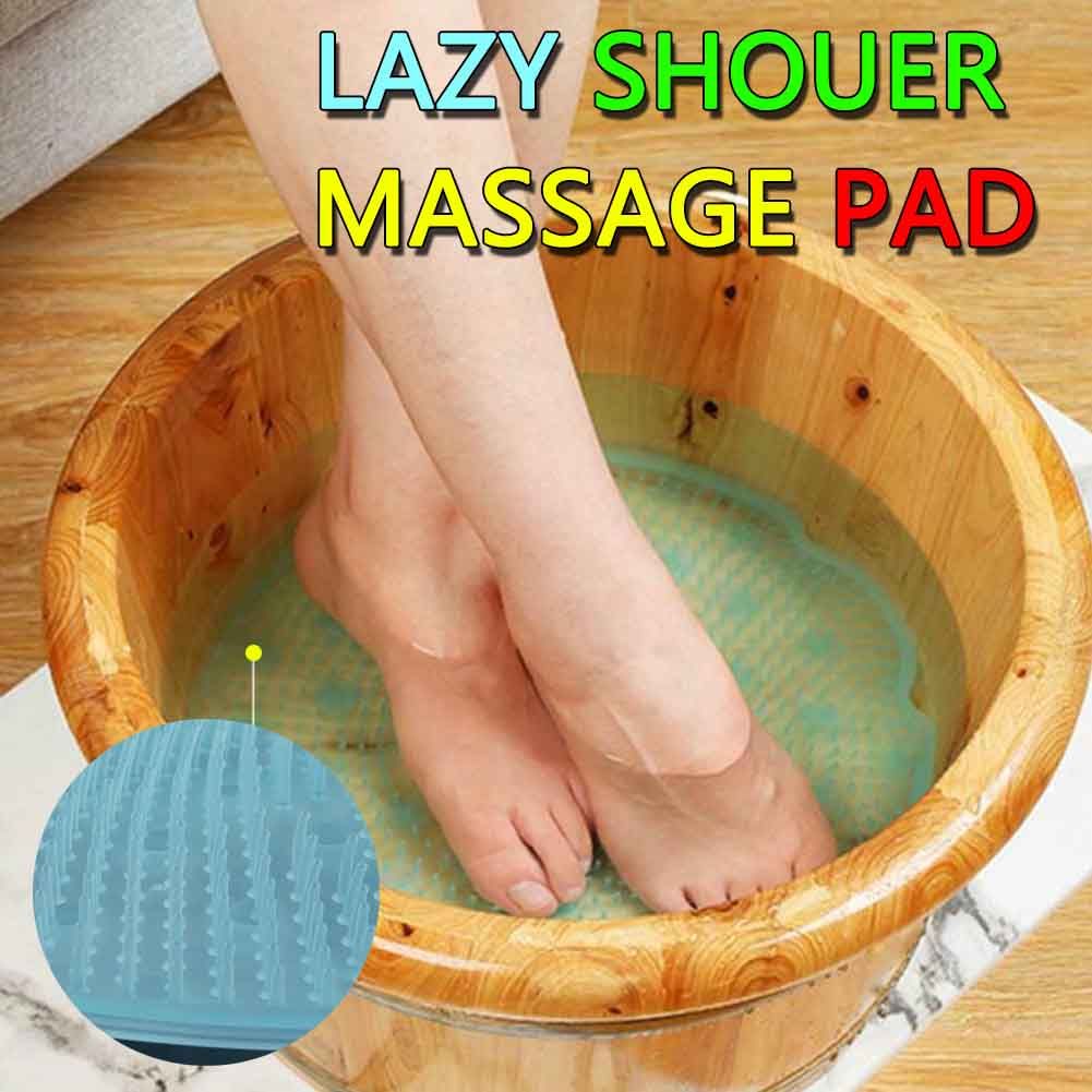 Lazy Bath Massage Pad 1PCs Silicone Suction Cup Bathroom Shower Mat Non-slip Bat