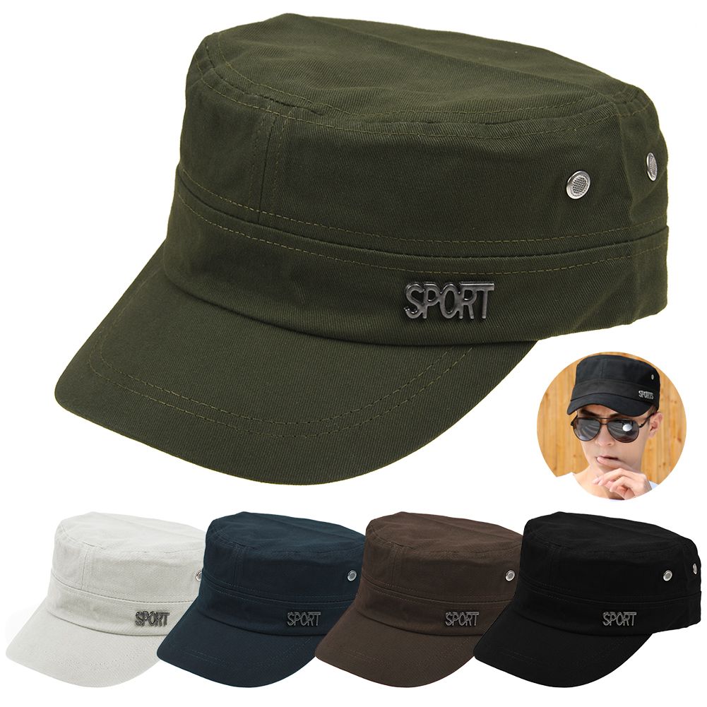 Classic Army Combat Plain Hat Cadet Military Baseball Outdoor Patrol Cotton Cap