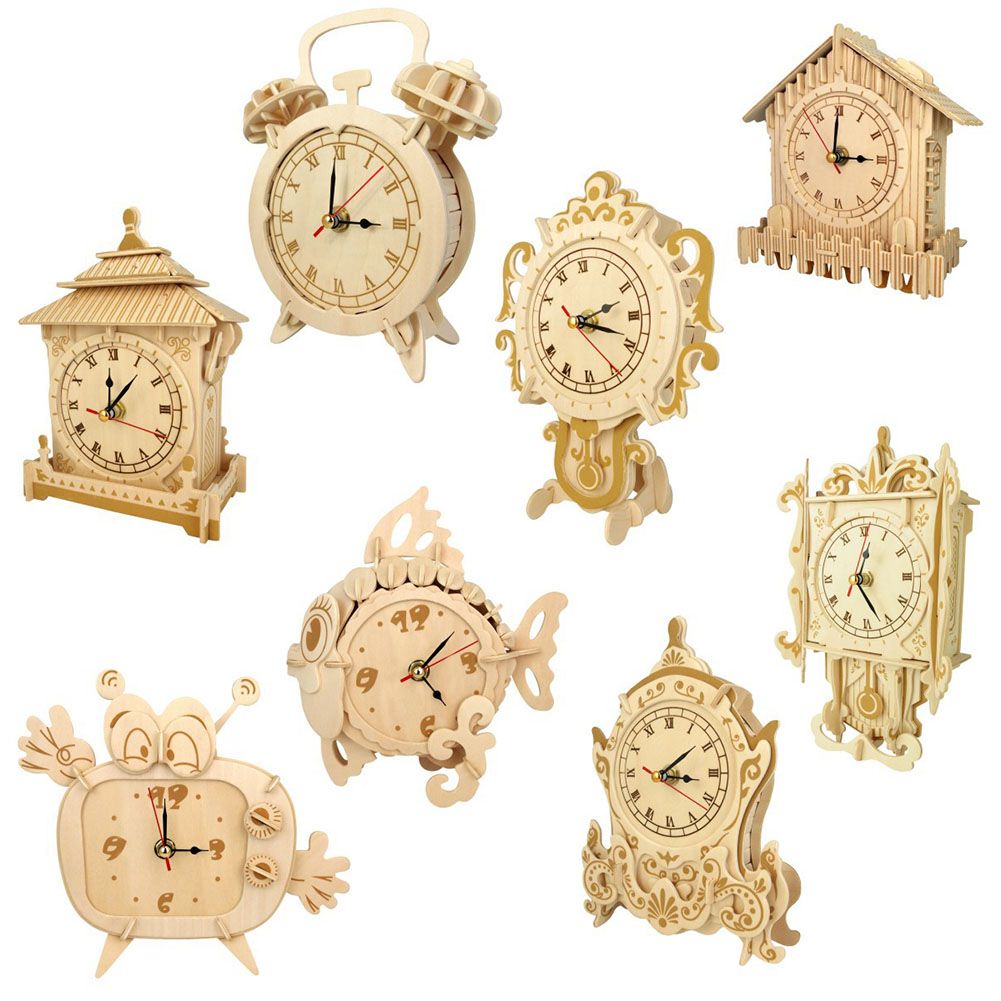 wooden clock puzzles for adults