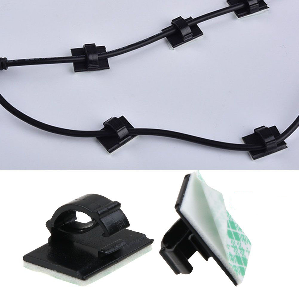 small self adhesive cable clips