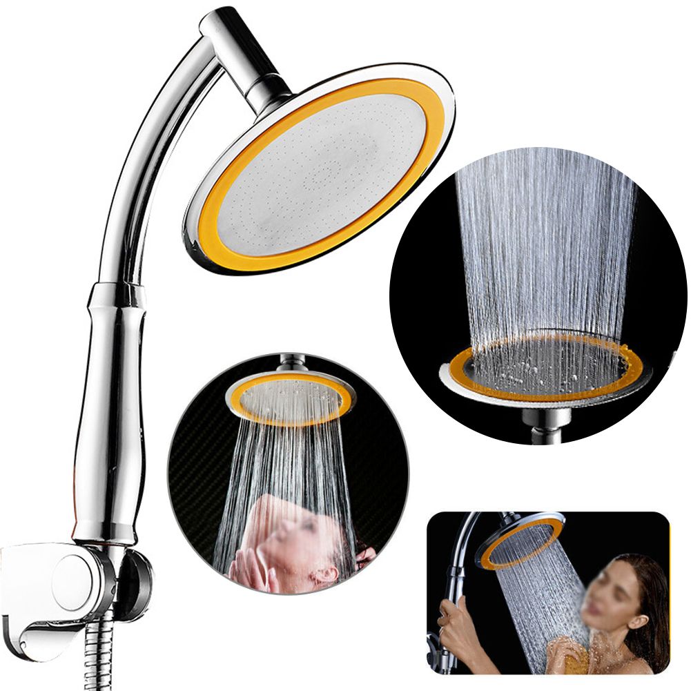 Durable High Turbo Pressure Shower Head Large Chrome Bath Powerful 