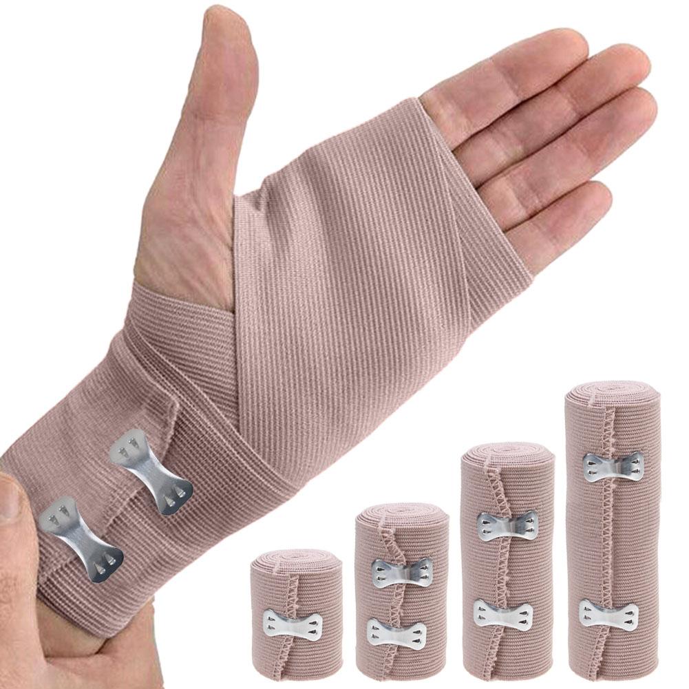 Breathable Cotton Elastic Bandage Wrap Compression Roll