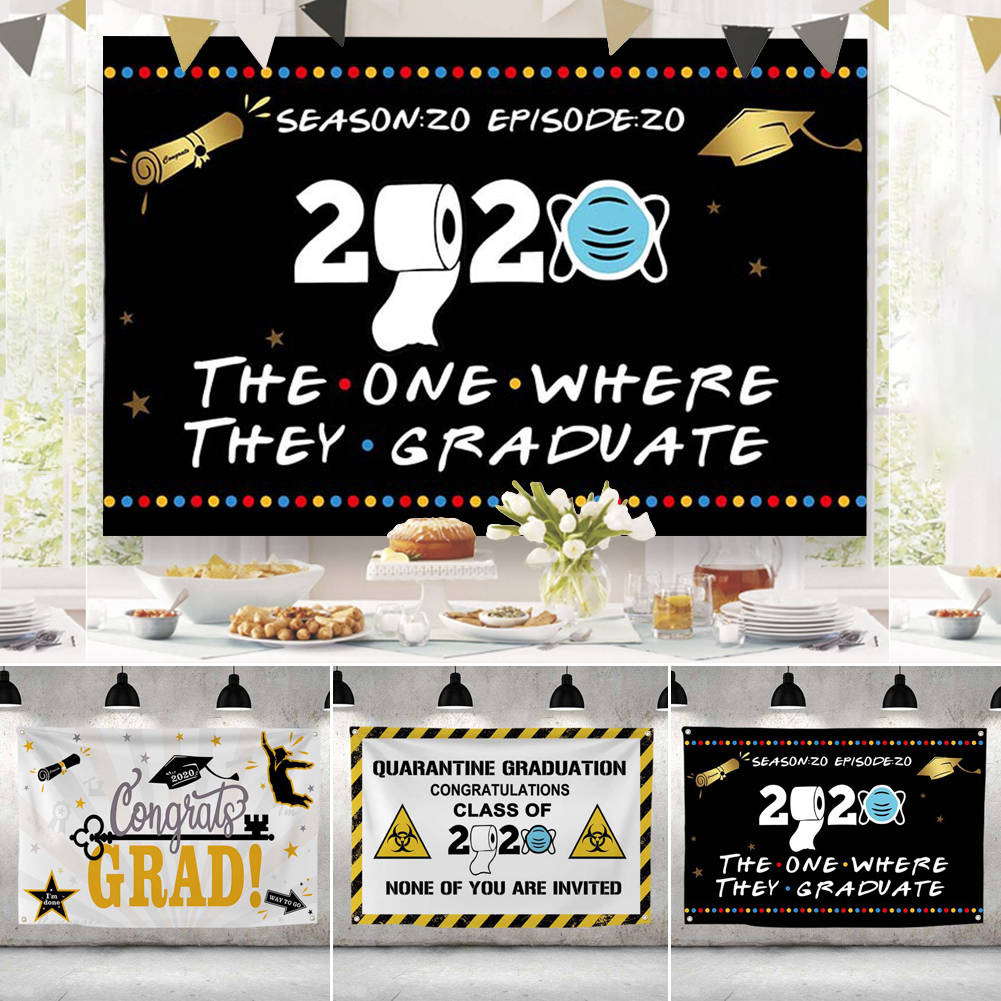 Graduation Backdrop Banner Grad Photo Booth Prop Wall Hanging Banner Party Decor Ebay
