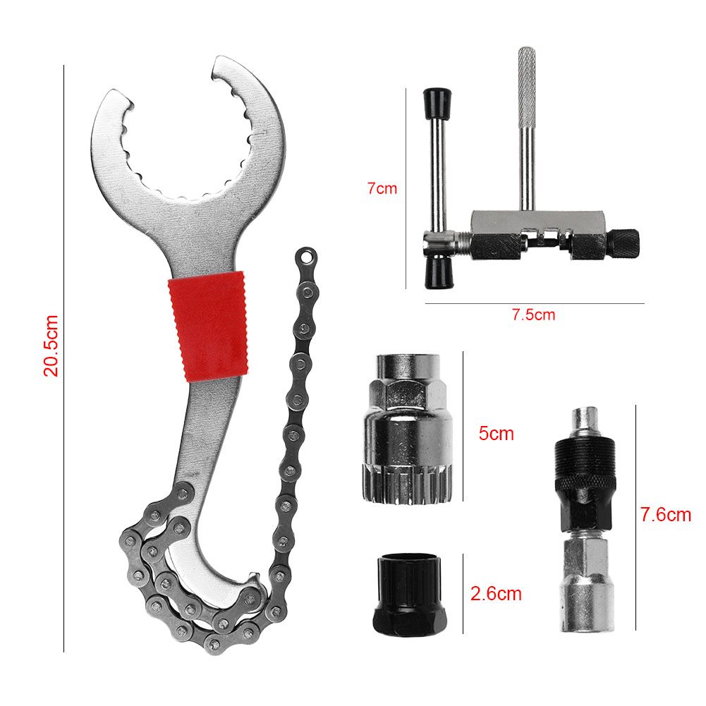 5PCS Mountain Bike MTB Bicycle Crank Chain Extractor Removal Repair Tool Kit Set | eBay