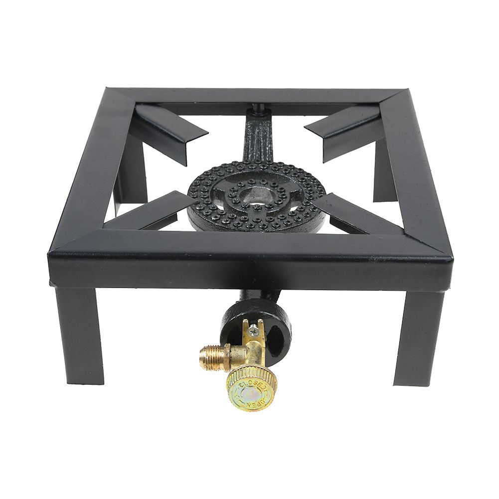 Portable Camp Stove Single Burner Cast Iron Propane Gas LPG Outdoor BBQ