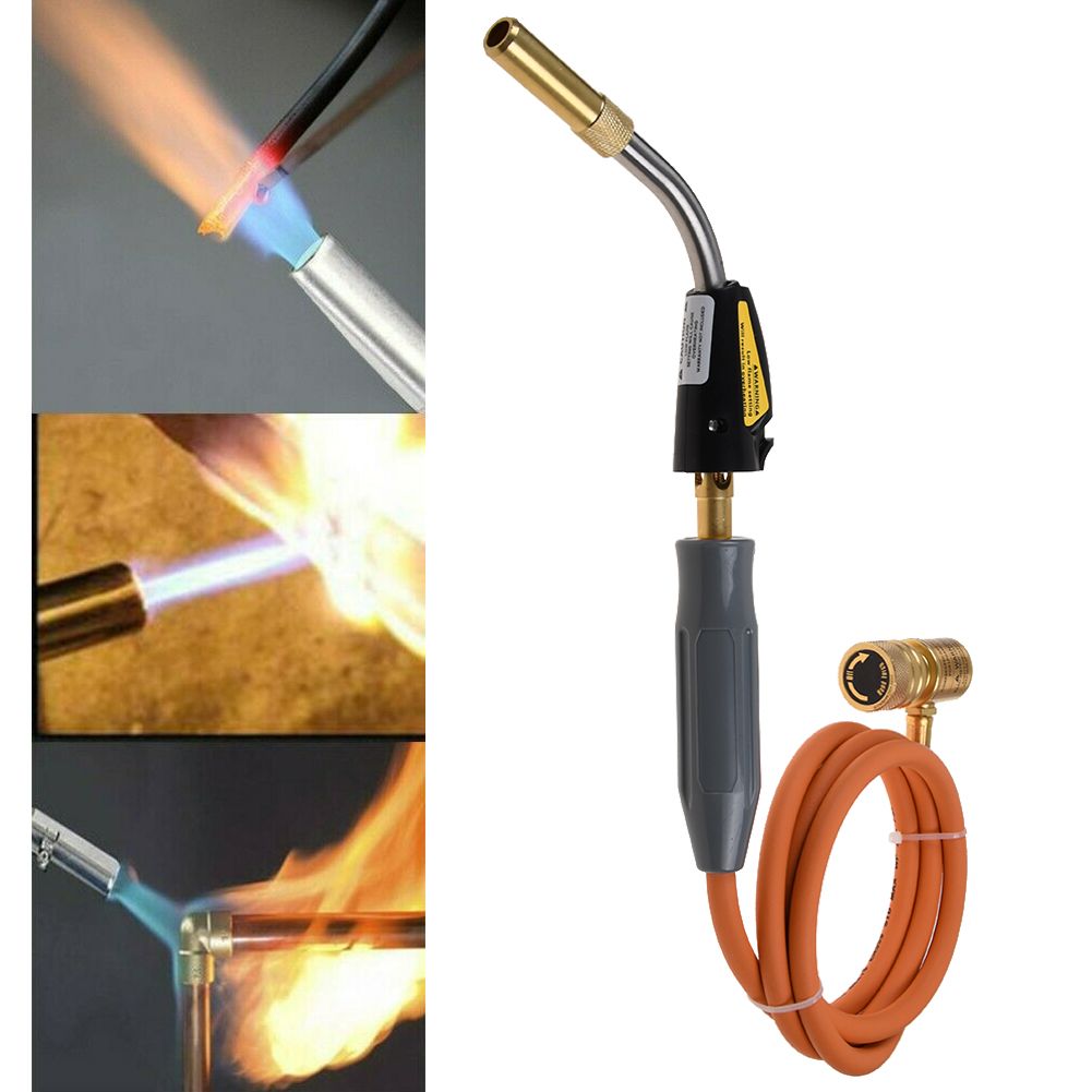 Mapp Gas Plumbing Turbo Burner Torch Hose Propane Soldering Brazing Welding Kit Ebay