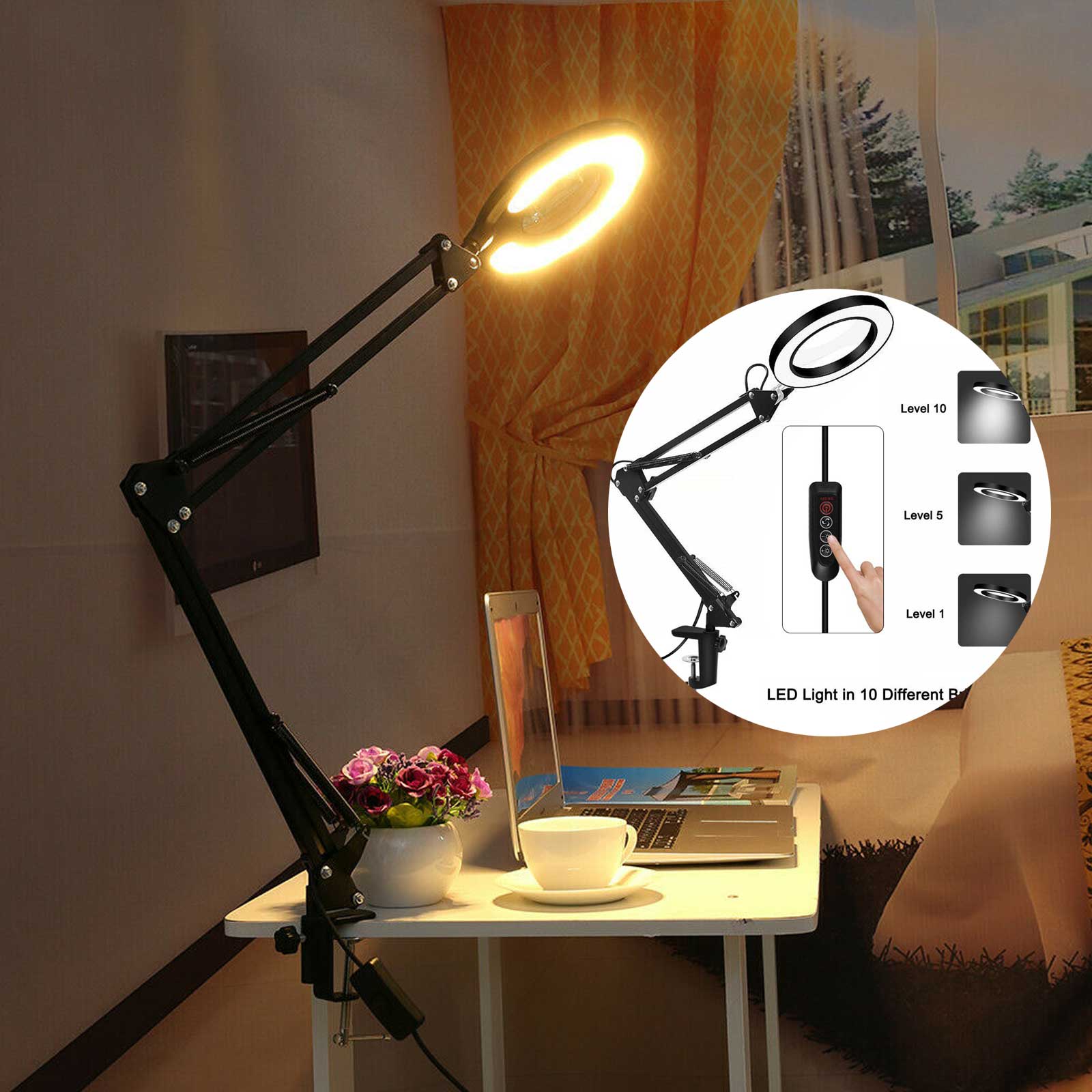 desk clamp light stand