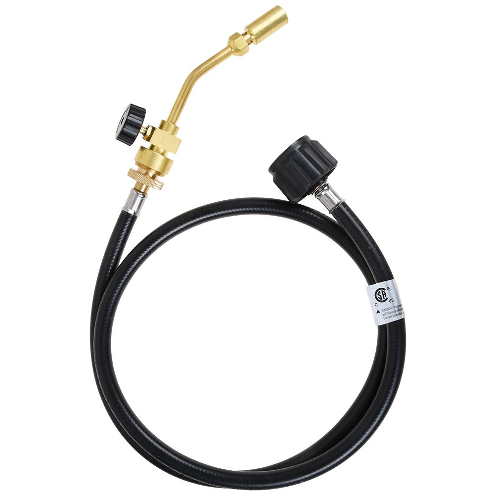 thumbnail image 2 of AOMINOHOMA Pencil Flame Gas Welding Torch Head With 50' Mapp Propane Hose Adapter Kit 2 of 4