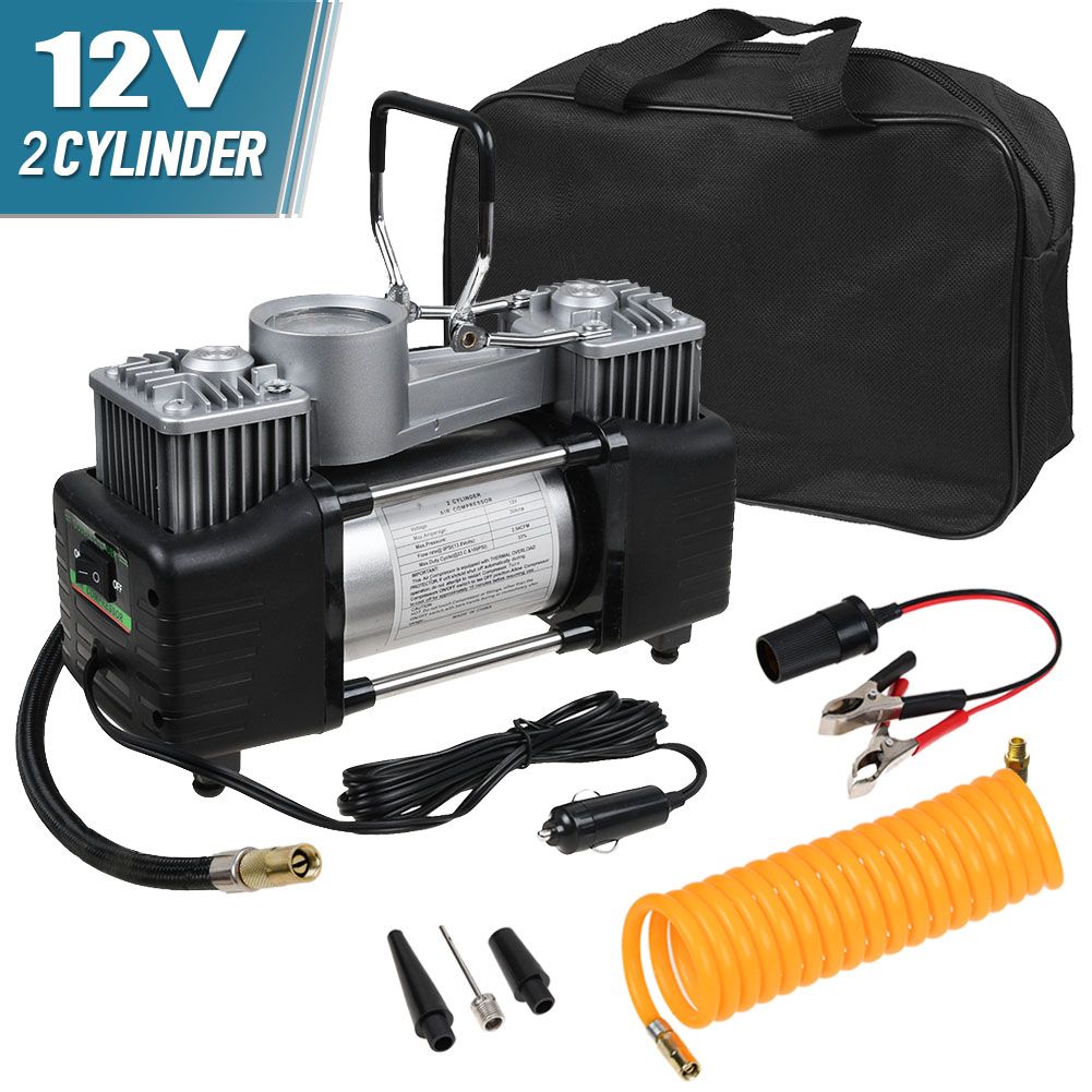 Buy FORUP Compressor, Heavy Duty Portable Air Pump, 150 PSI, LCD Backlit Digital  Display, Auto 12V Tire Car, Truck, RV, Bicycle and Other Inflatables (Dual  Cylinder) Online at desertcartParaguay