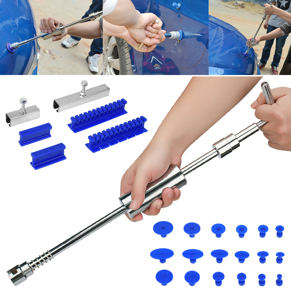 18pc Heavy Duty Dent Puller Kit with 13lb Slide Hammer Auto Body Tool