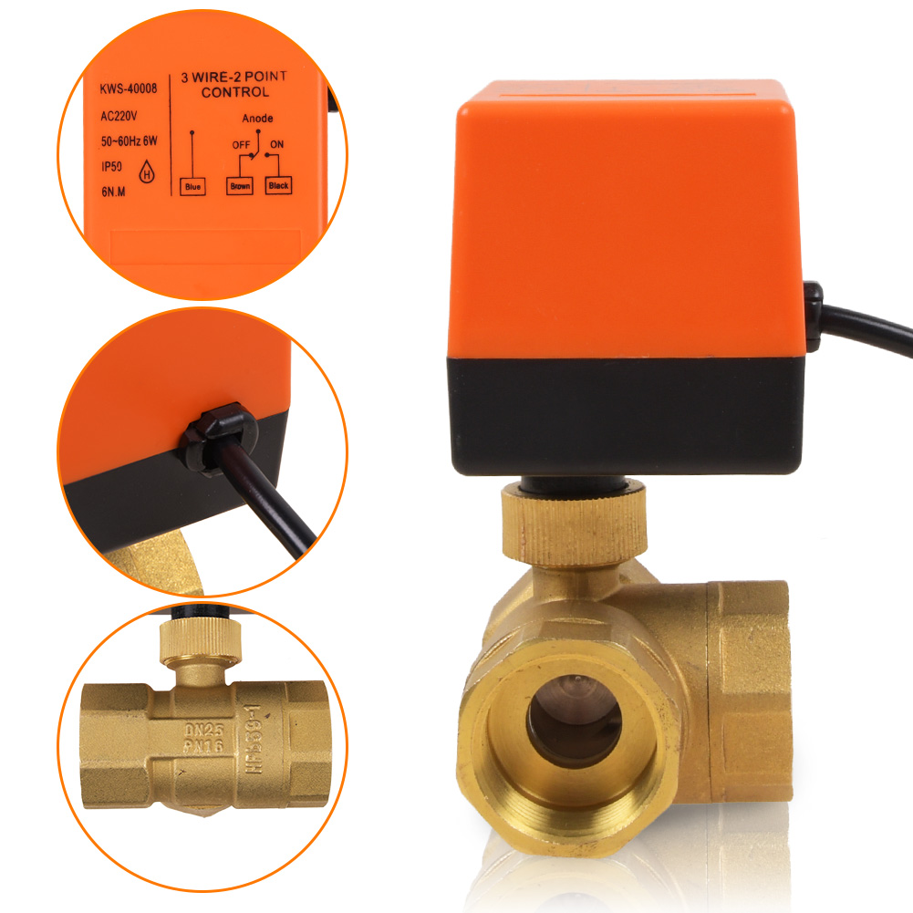 Meskliu Motorisierter Kugelhahn 3/4 Zoll (DN20) – AC220V, 2-Draht, Manuelle Notbetätigung, IP65, Für Hausautomation & Bewässerung
