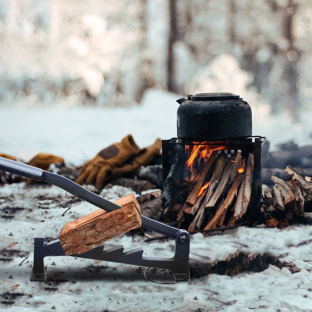 HUAGHEE Wood Splitter - Kindling Splitter Wall Mounted, Manual Firewood