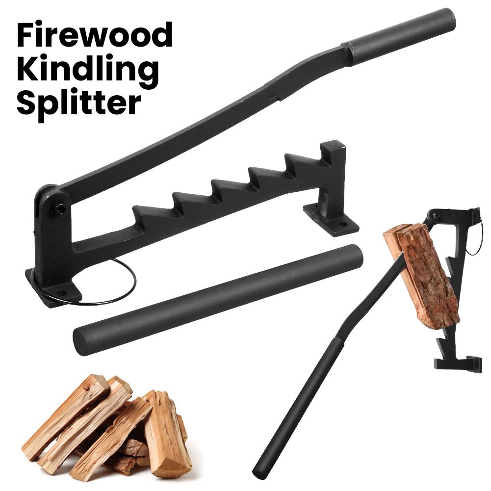 thumbnail image 2 of Wall-Mounted Steel Firewood Splitter – Manual Kindling Cracker For Home, Camping & BBQ 2 of 6