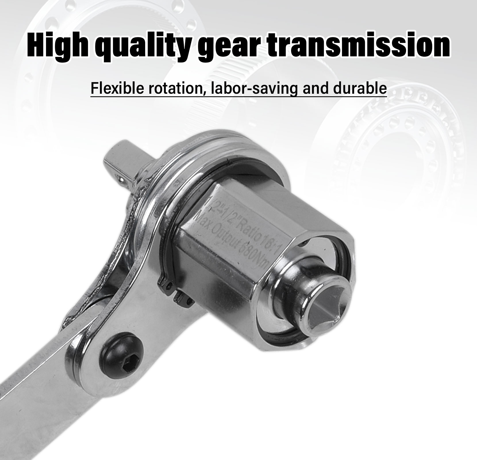 Tiiyee Multiplier, Lug Wrench 4 Way Lug Multiplier Nut Removal Tool Set Wrench Remover Set For Loosening Car Tire Lug Nuts Nut High Carbon Steel 1:16 1/2 Driver Labor Saving - View #9