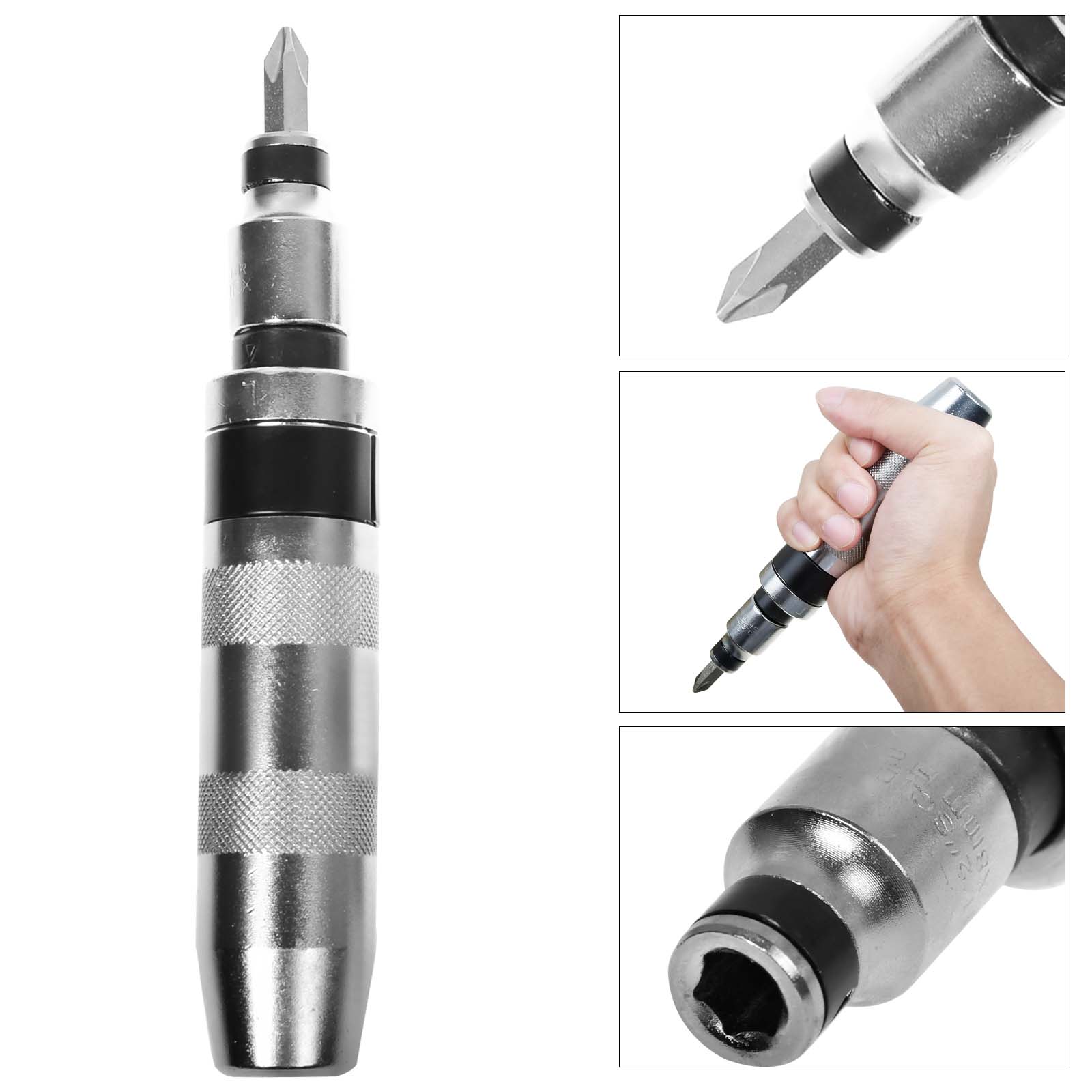 Manual Impact Screwdriver Reversible Hand Impact Driver Set with 13 Manual Impact Screwdriver Reversible Hand Impact Driver Set with 13