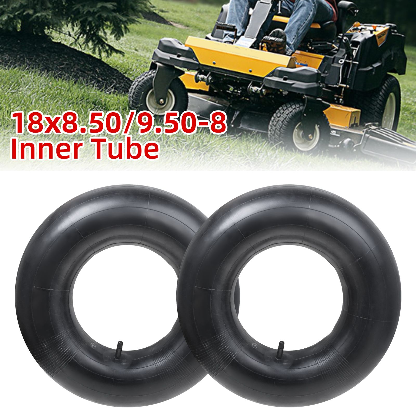 Aufsitzmäher Schlauch NARUBB Reifenschlauch 18x8.50-8 - Innenrohr Für Rasenmäher & Traktor Mit Geradem Ventil TR13 Innenrohr