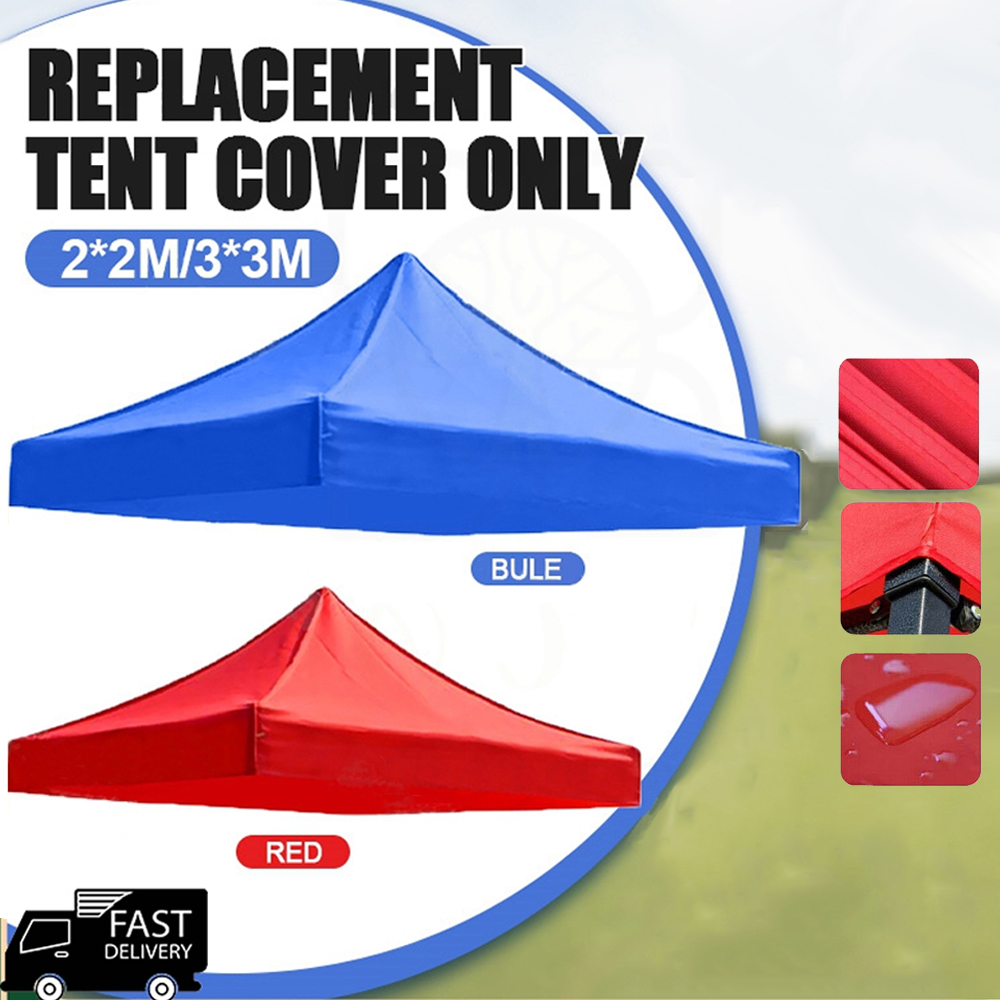 Bleu)Remplacement Canopy Top 420D Oxd Tissu Tente