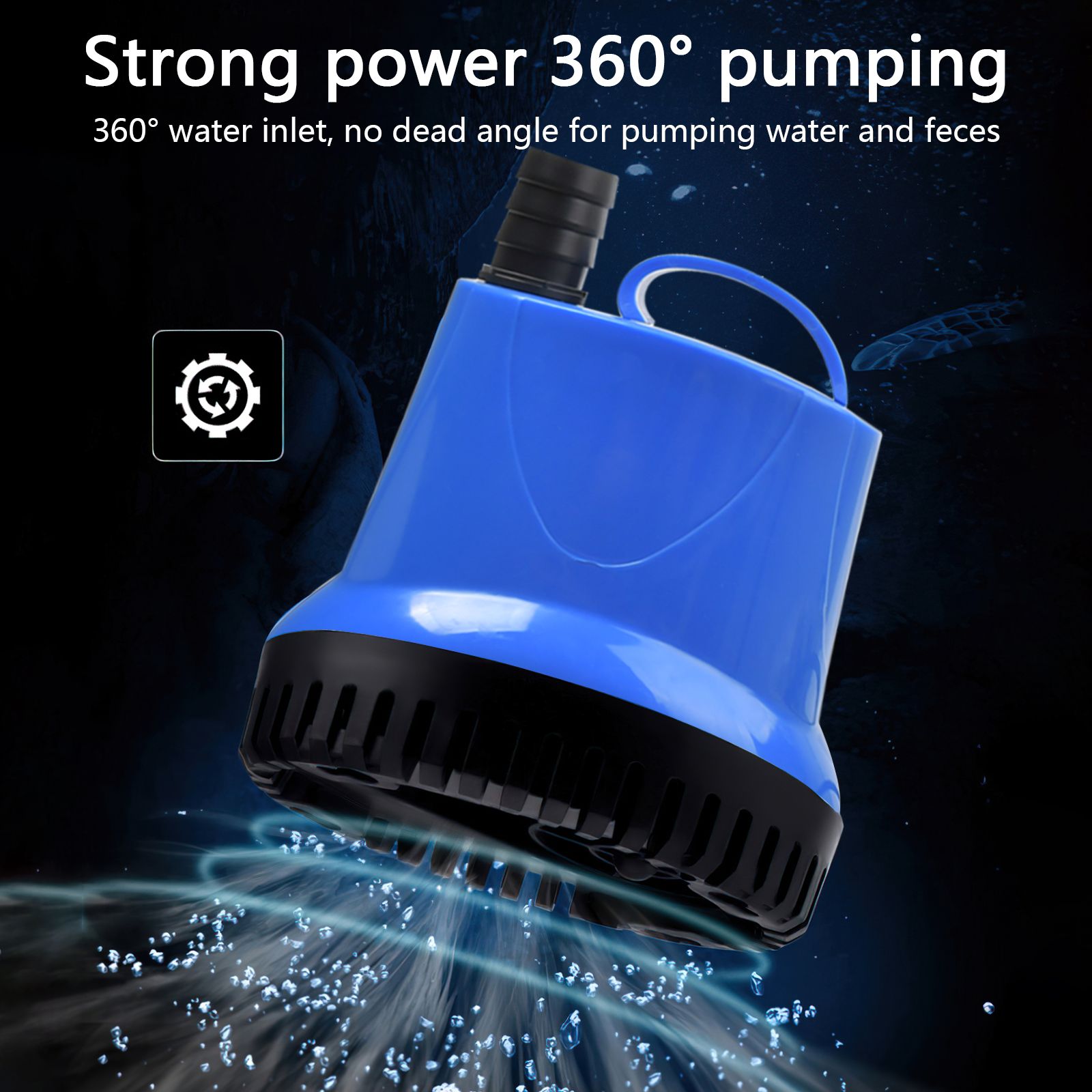220V Blau Tauchpumpe Schmutzwasserpumpe Wasserpumpe Kellerpumpe