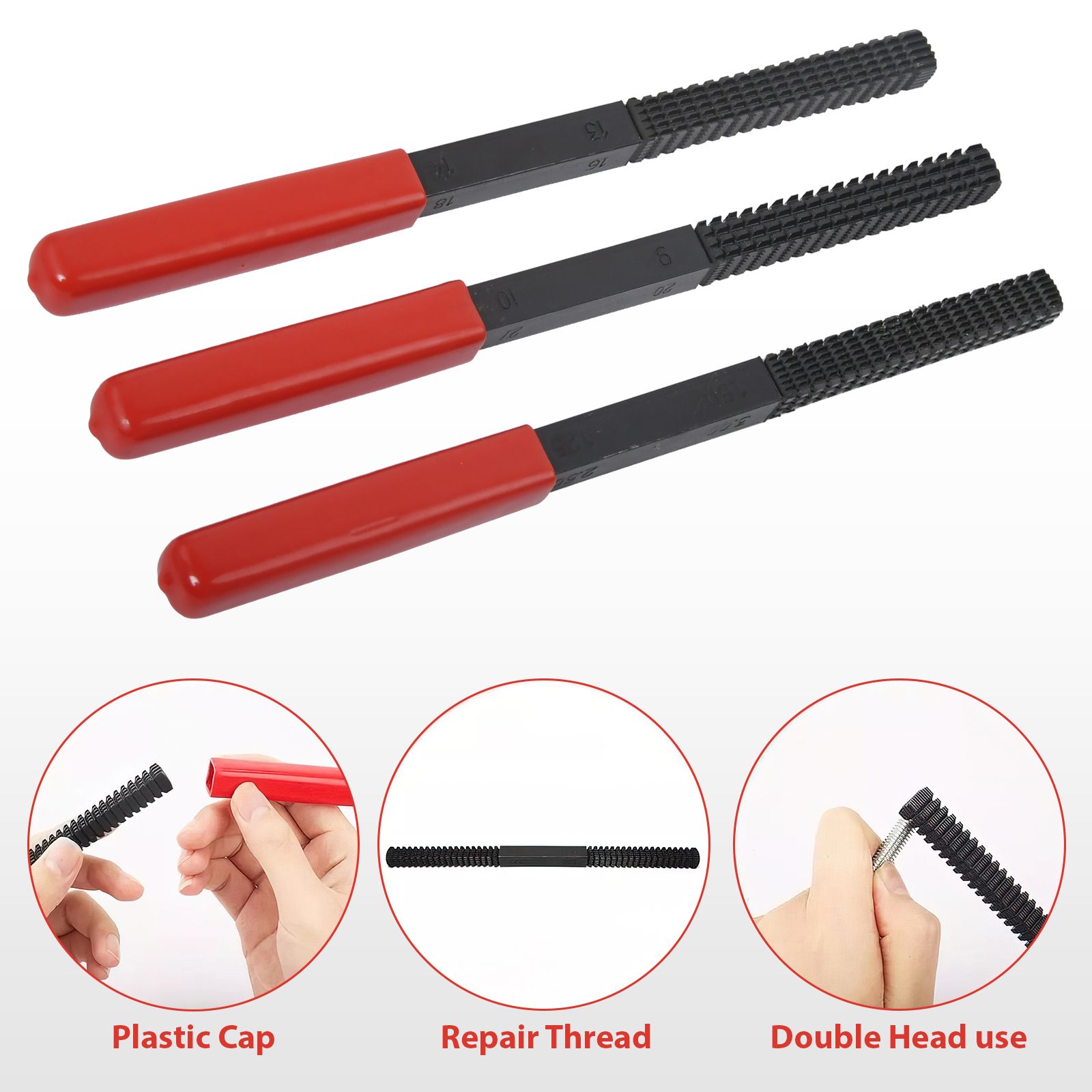 49-Pieces Rethread Repair Tool, Master Thread Rethreading Kit UNC UNF - View #8