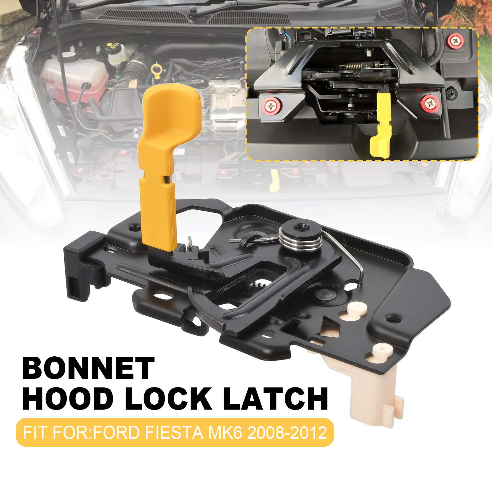 ROBUSTO Chiusura Fermo Cofano Per Ford Fiesta V Mk5 147899 2S6H - 8