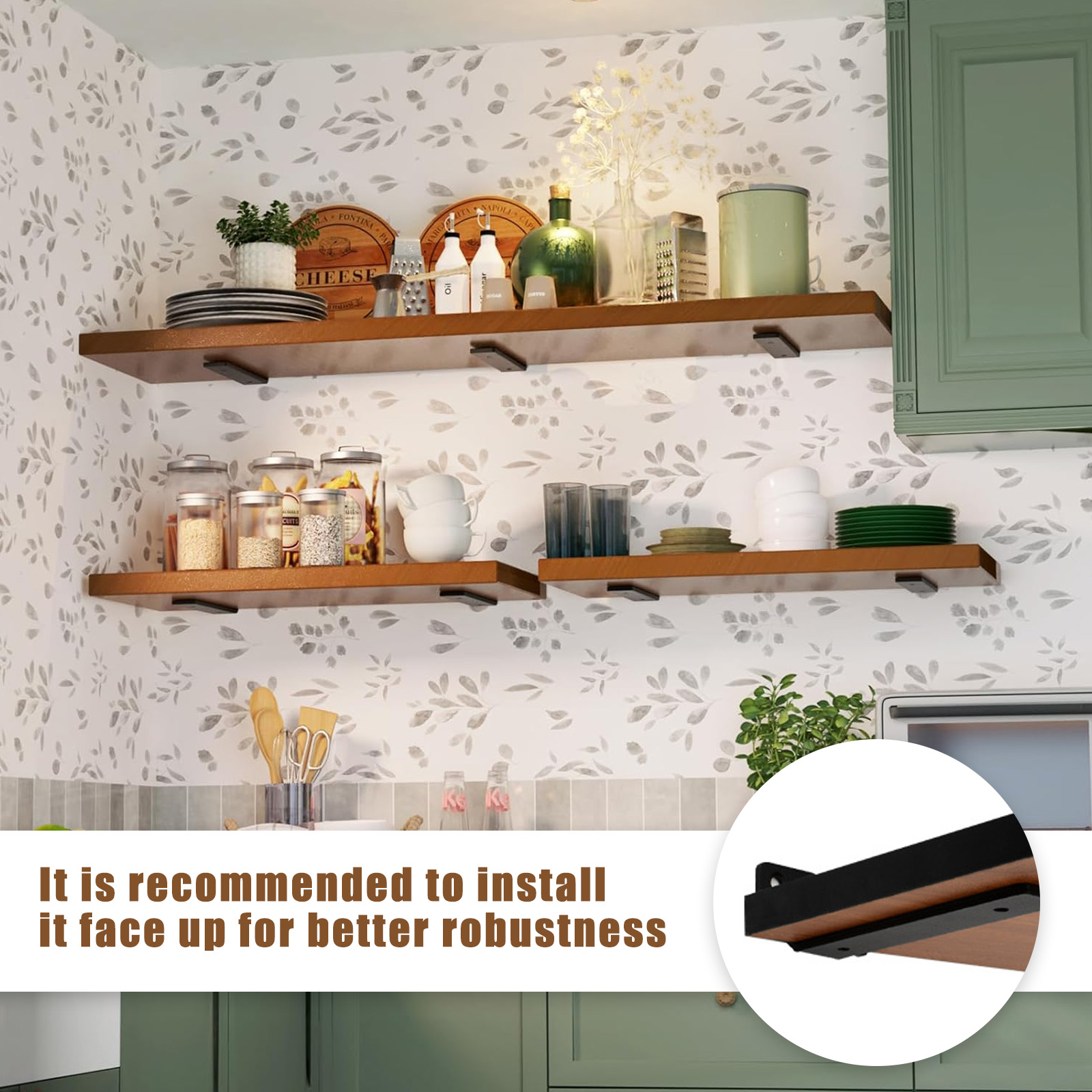 Heavy Duty Floating Shelf Brackets, 4 Pcs 6 Inch Heavy Duty Shelf Brackets for Shelves Support Brackets Wall Mounted, Scaffold Board Shelf Bracket, Black Metal L Bracket, Cat Ear Style Brackets Heavy Duty Floating Shelf Brackets, 4 Pcs 6 Inch Heavy Duty Shelf Brackets for Shelves Support Brackets Wall Mounted, Scaffold Board Shelf Bracket, Black Metal L Bracket, Cat Ear Style Brackets