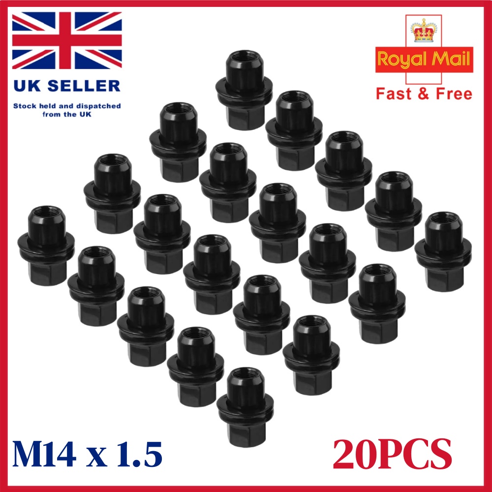 20Pcs M14x1.5 Alloy Wheel Nuts - Chrome Closed End Lug Nuts For Range Rover, Discovery-836918