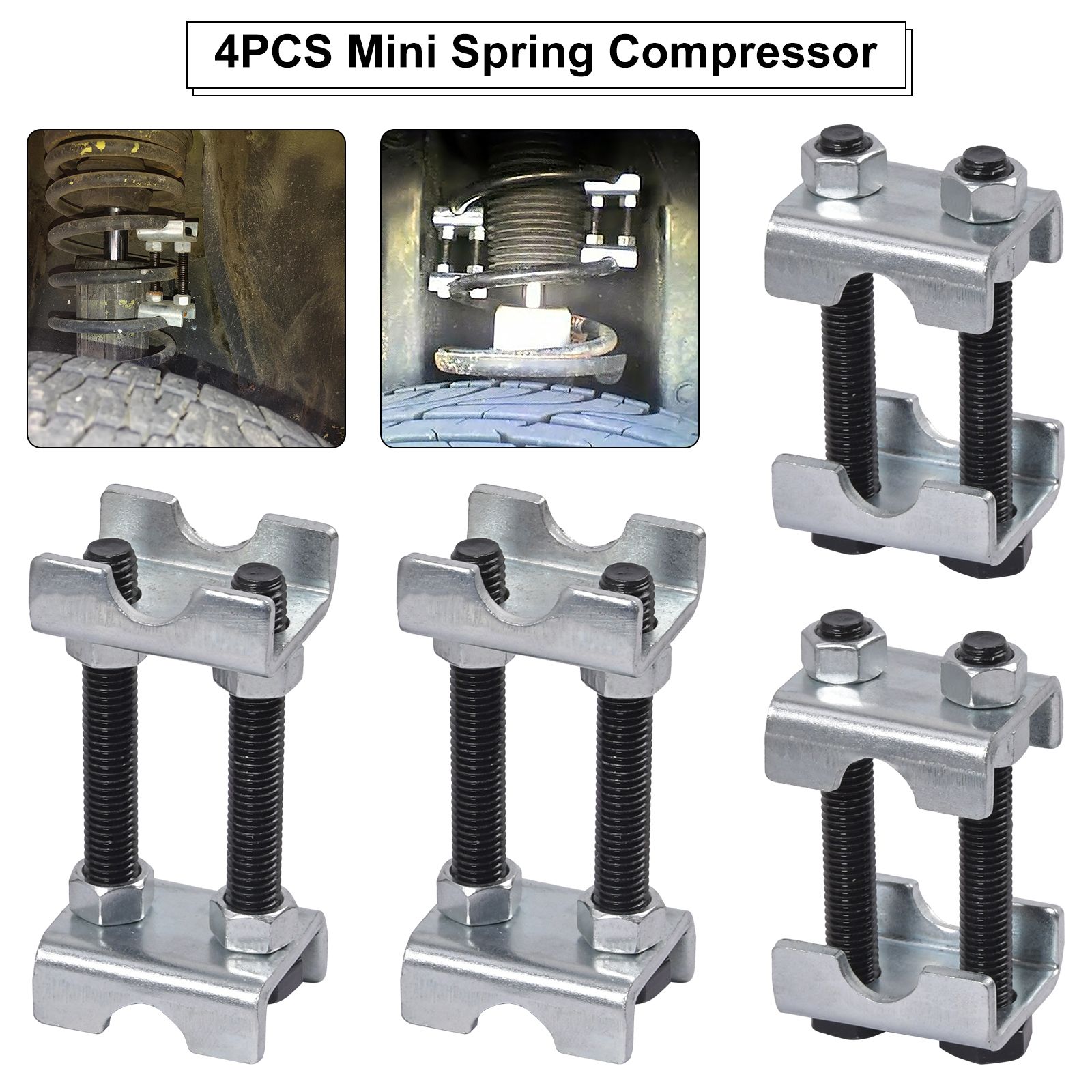 4/8PCS Set 2-Way Adjustable Lift Or Lower Spring Spacers Coil Spring Compressor