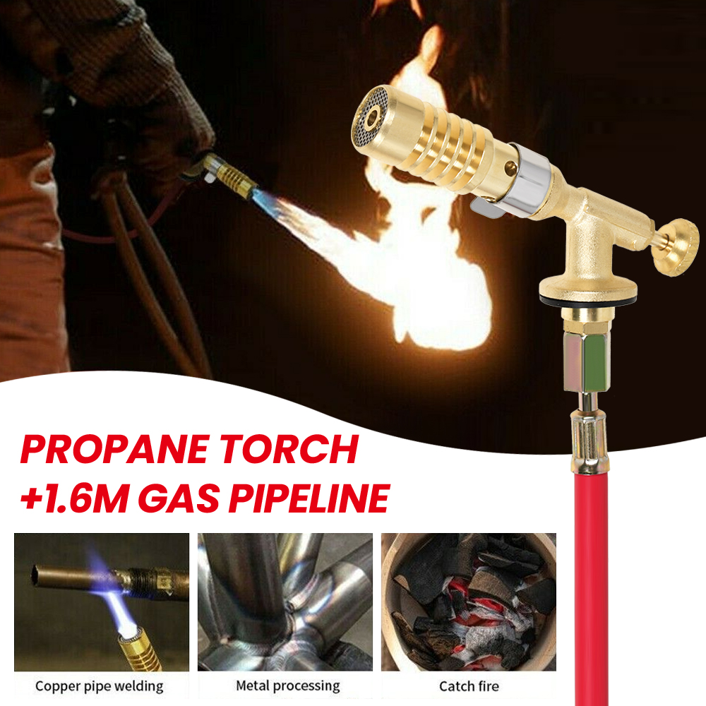 Mini Gas Welding Torch Kit With 5 Tips, Copper Body, High-Temp Soldering Torch For Jewelry Repair, Acetylene/Propane Compatible