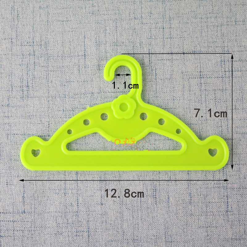 12-5/" PLASTIC DOLL CLOTHES HANGERS NEW