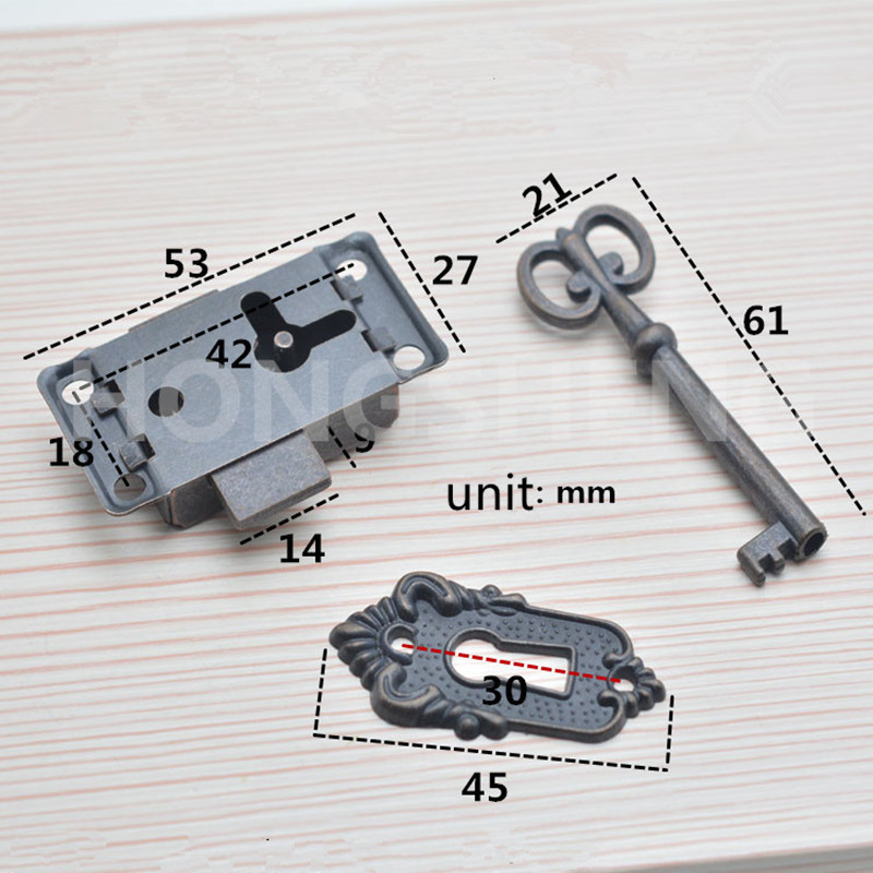 New Door Lock Set Key Curio Grandfather Clock China Jewlery