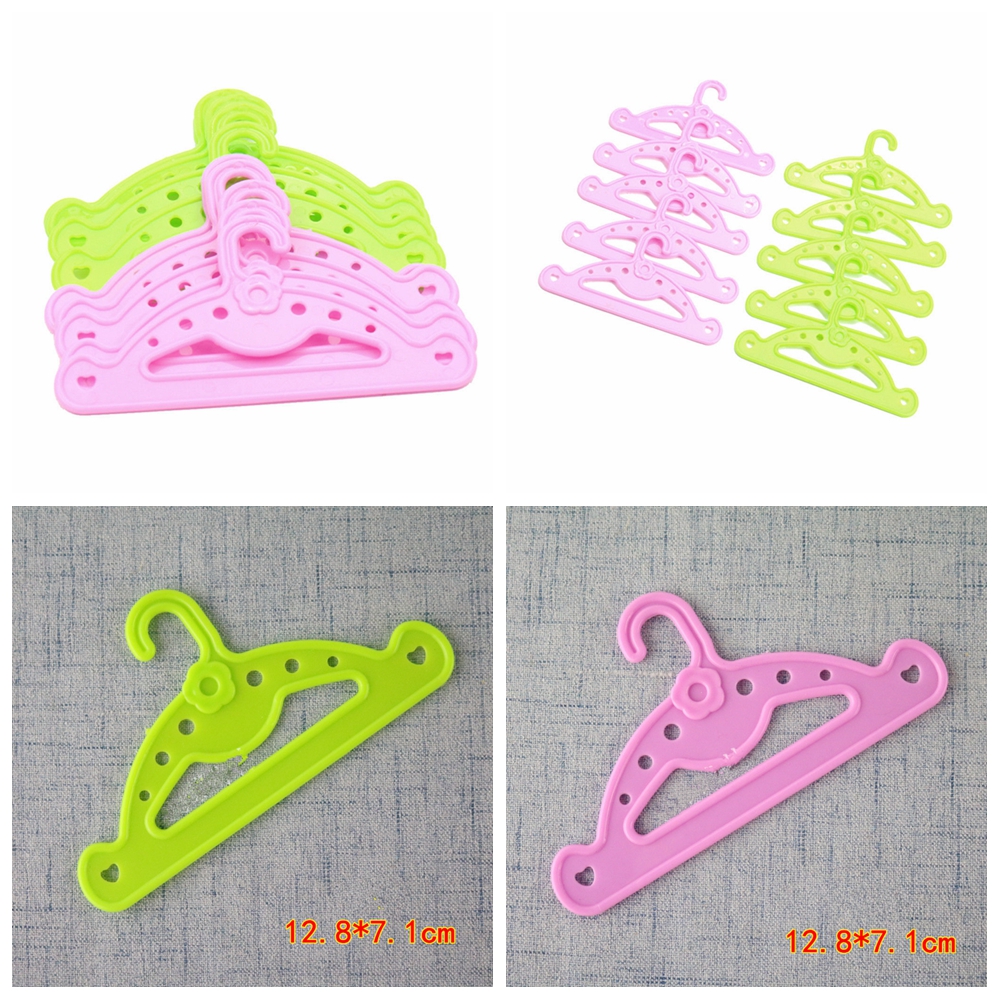 10PCS Dolls Clothing Accessory Double Color Hangers for 18 inch Doll eBay