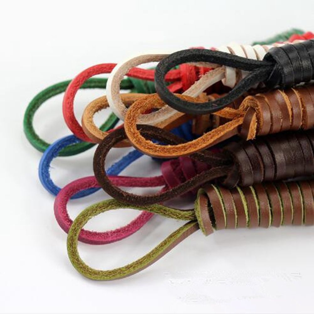 1 Pair Real Square Leather Rope Cord Shoelace String Boot Boat Shoe ...