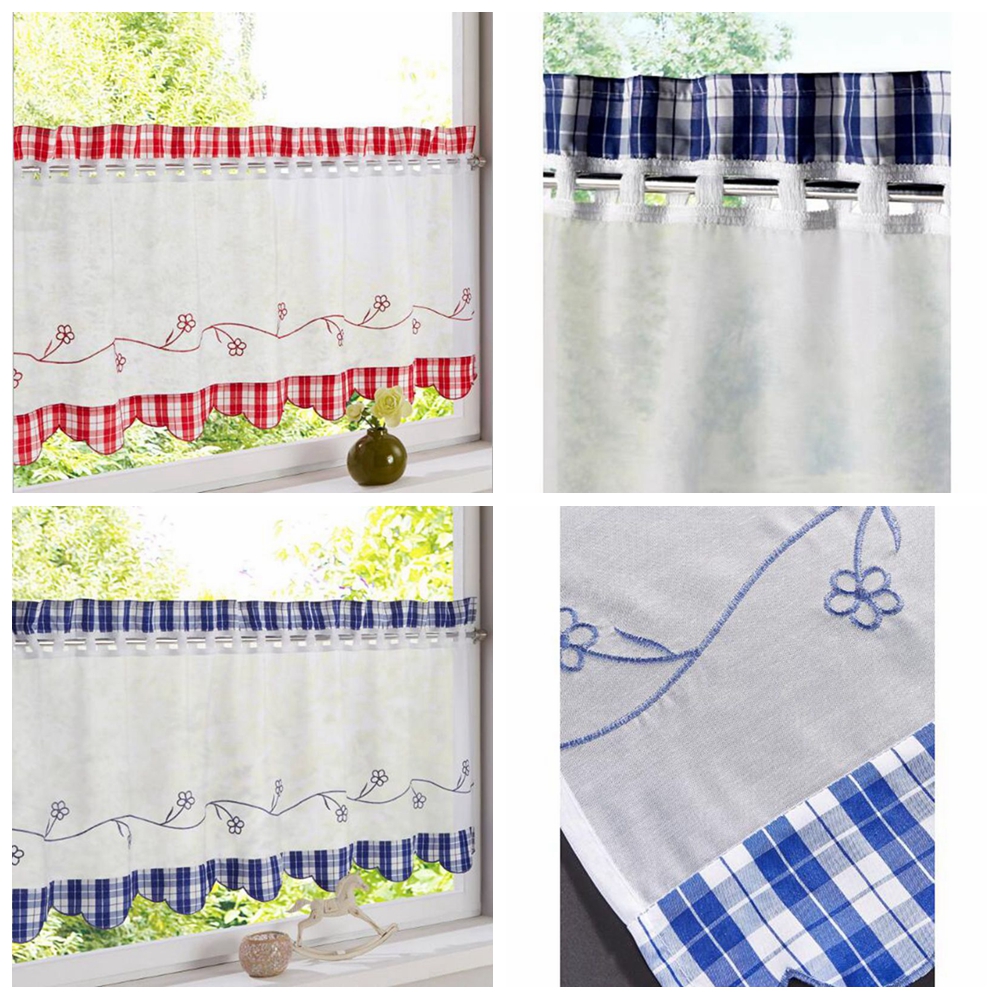 Available Ready Made Lattice Curtains 7 Size Cafe Panel Kitchen