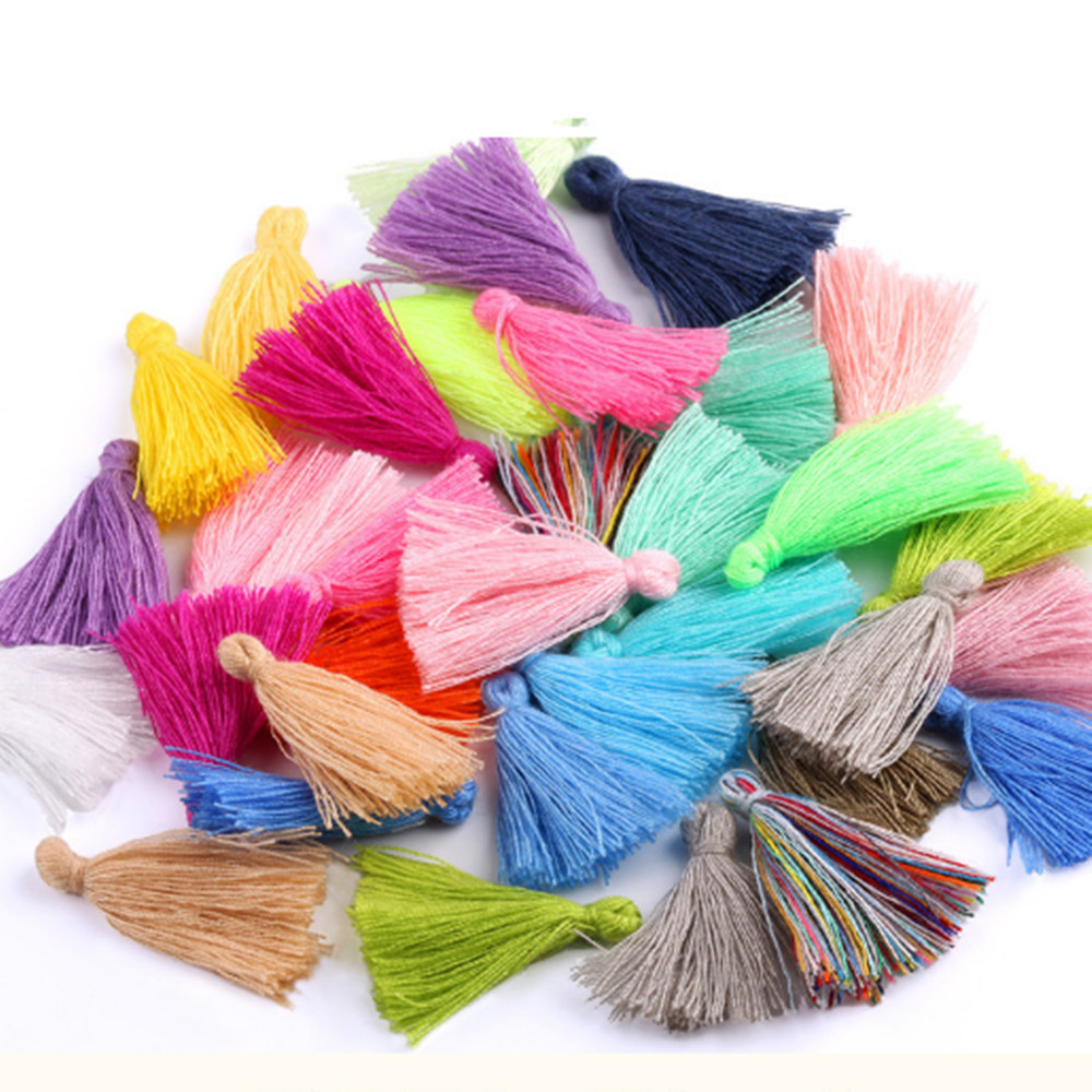 10pcs 120x12mm Rayon Thread Tassel Charm Pendant Tassels Craft Making DIY Lots