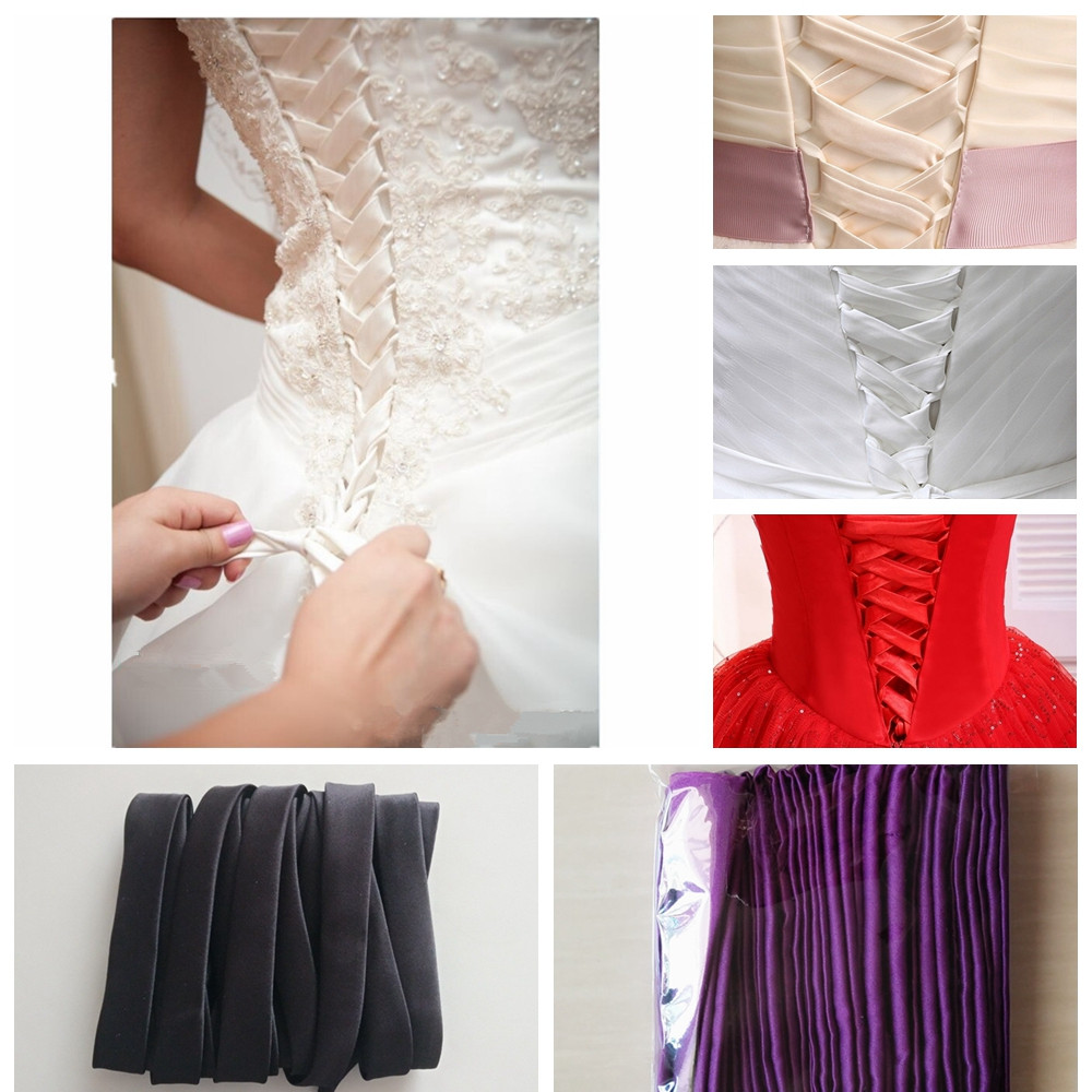 wedding dresses with corset tie back