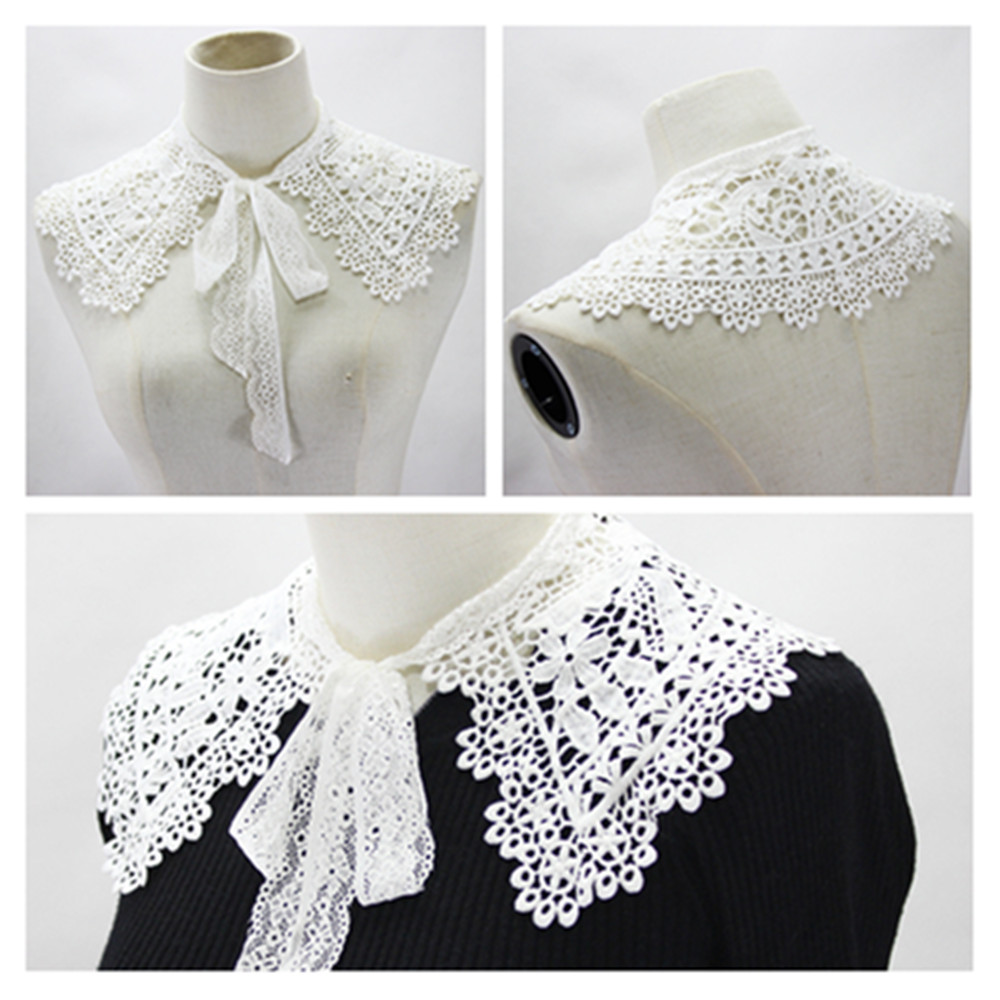 Lace Collar Detachable Lapel Shirts Blouse Tops Sweaters False Collars Choker