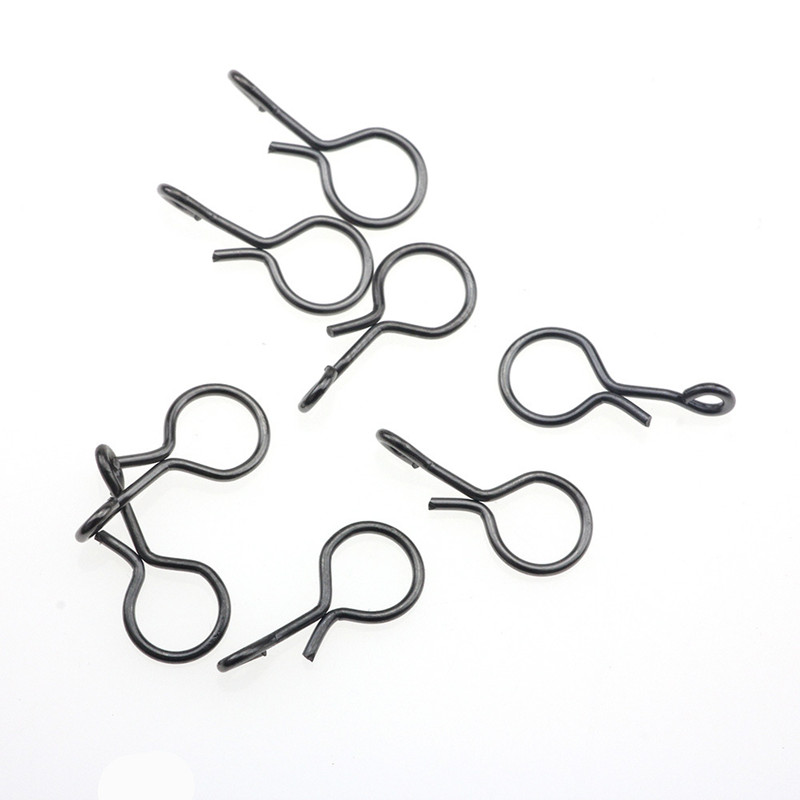 Aventik 50pc Quick Change Fly Fishing Snaps Stainless Steel Hook Snaps For Flies