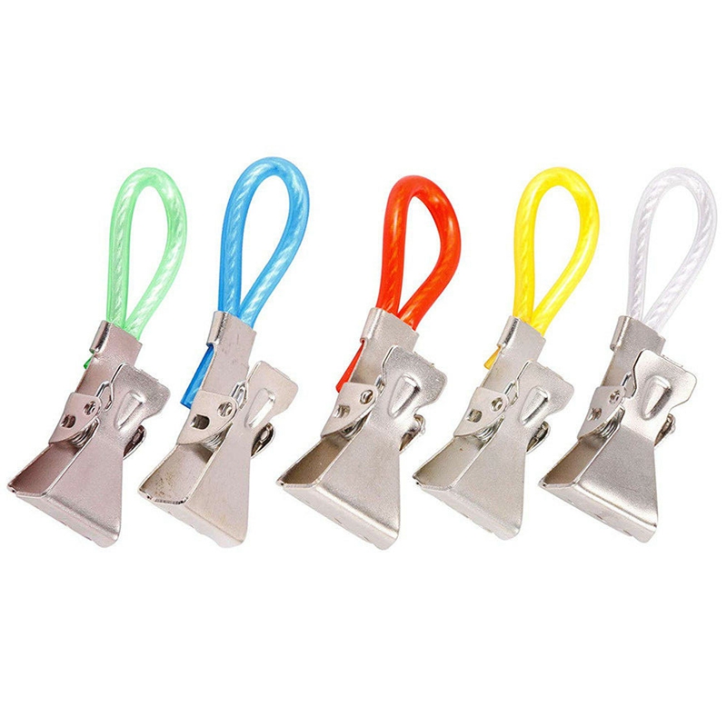20pcs Durable Tea Towel Hanging Clips Clip on Hook Loops Hand Towel