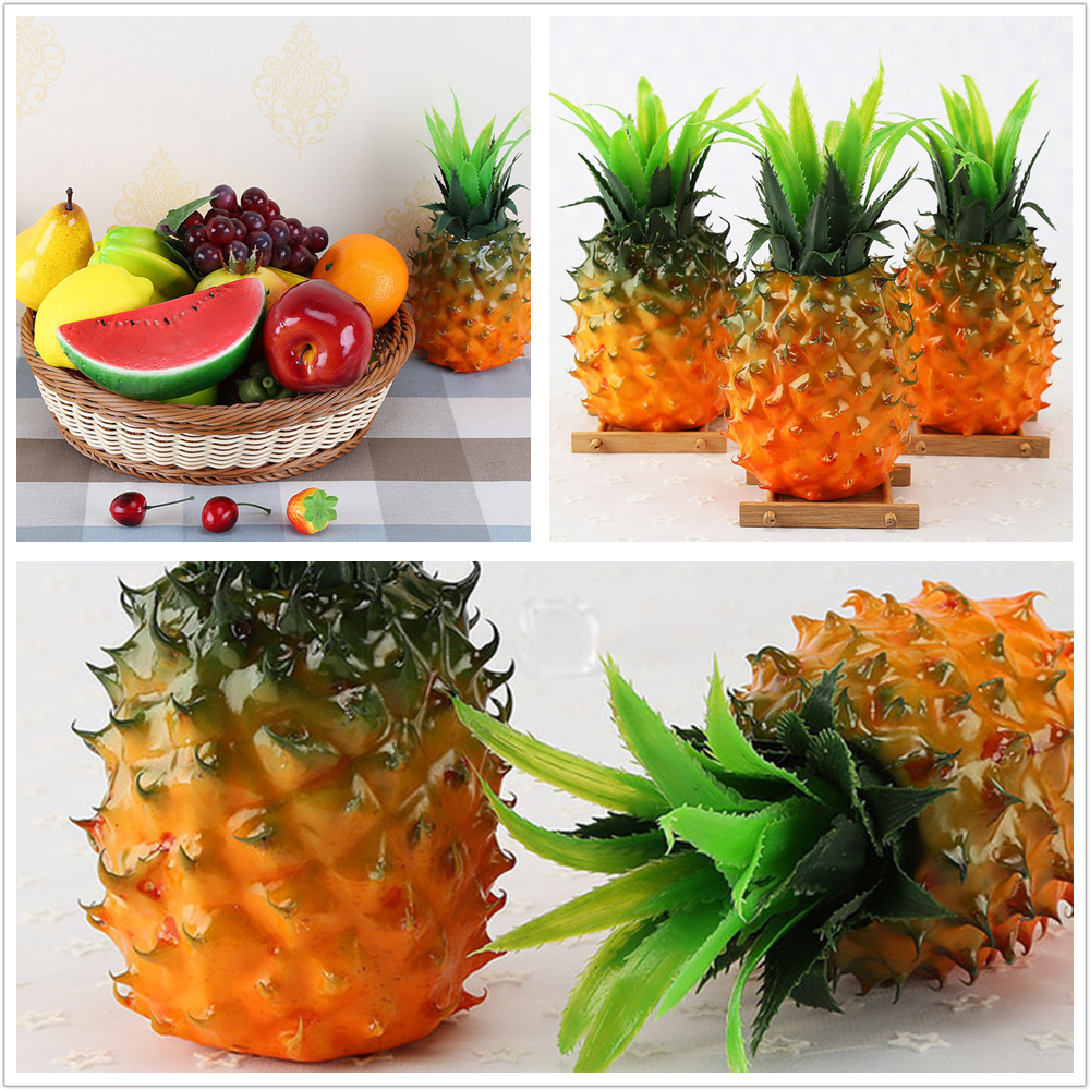 Fruit Uk Lifelike Artificial Pineapple Plastic Fake Fruits Display