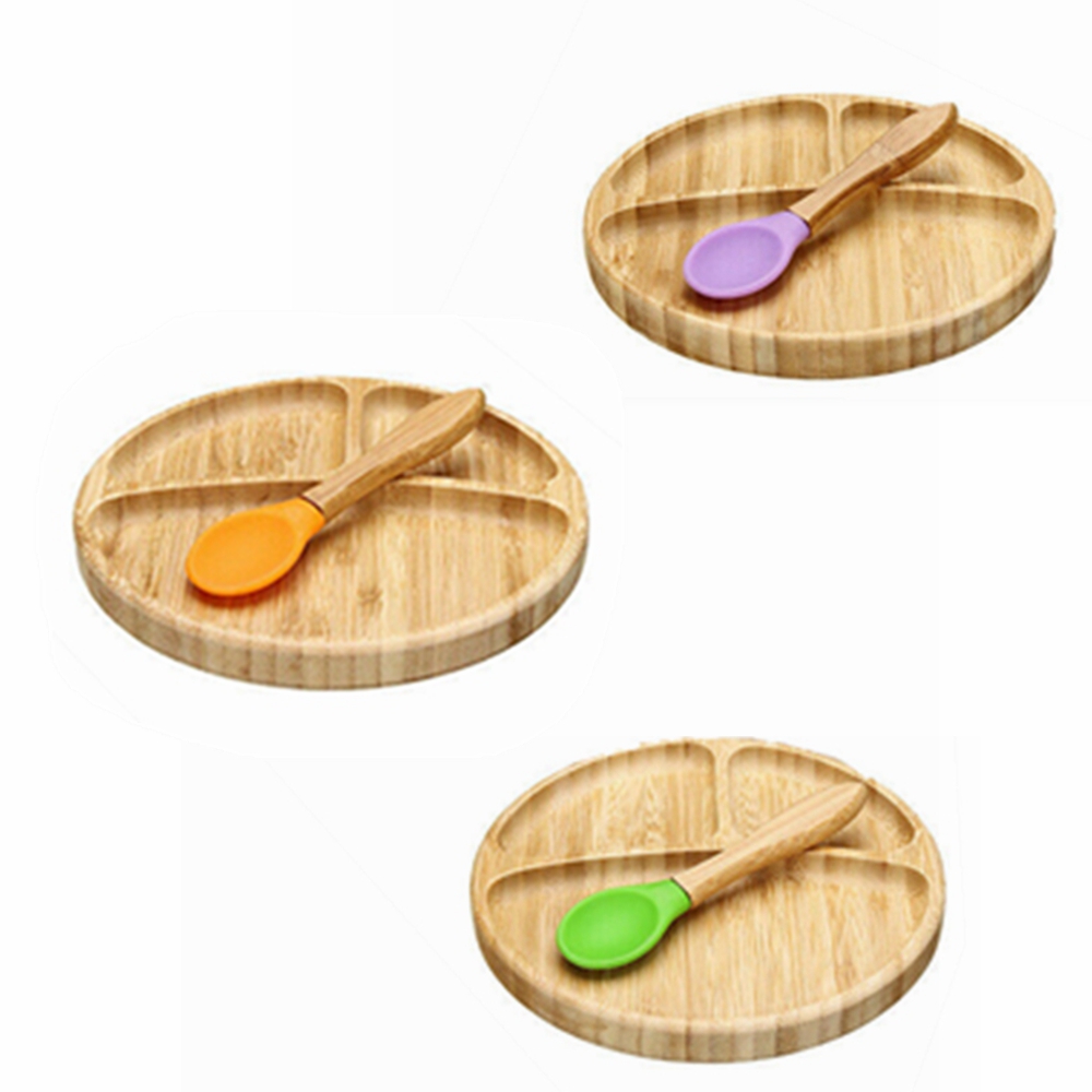 Tiny Chipmunk Baby Bamboo Bowl /& Spoon Set With Suction Choice of Colour