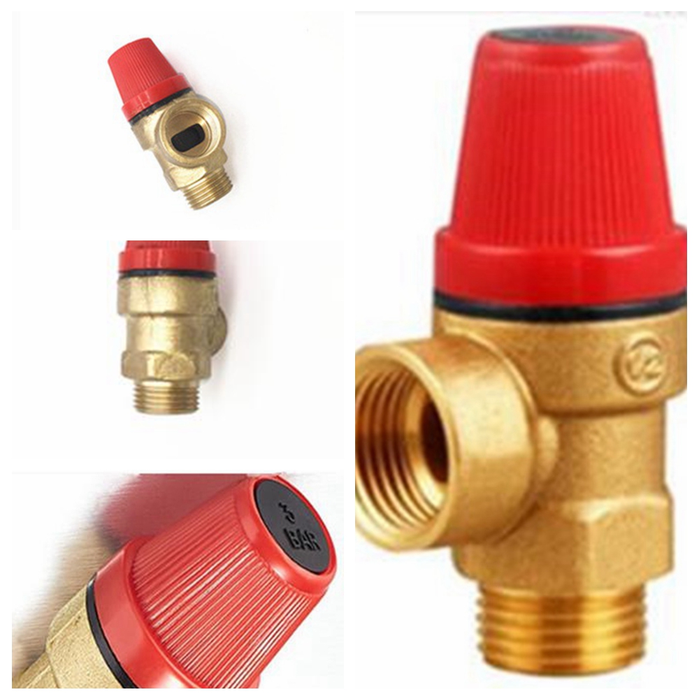 1/2" Male Female Water Heater Pressure Relief Valve 3 5 6 8 Bar Hot