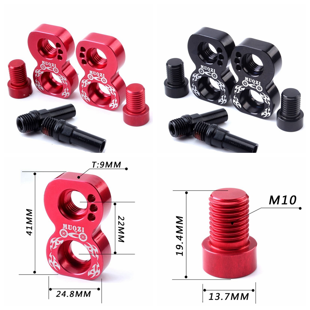 Bike Brake Converter V Brake Rack Extension Holder Frame Brake Adapter Black