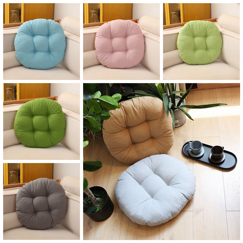 Round Floor Pillow Chair Cushion Tatami Futon Pad Window Seat Mat