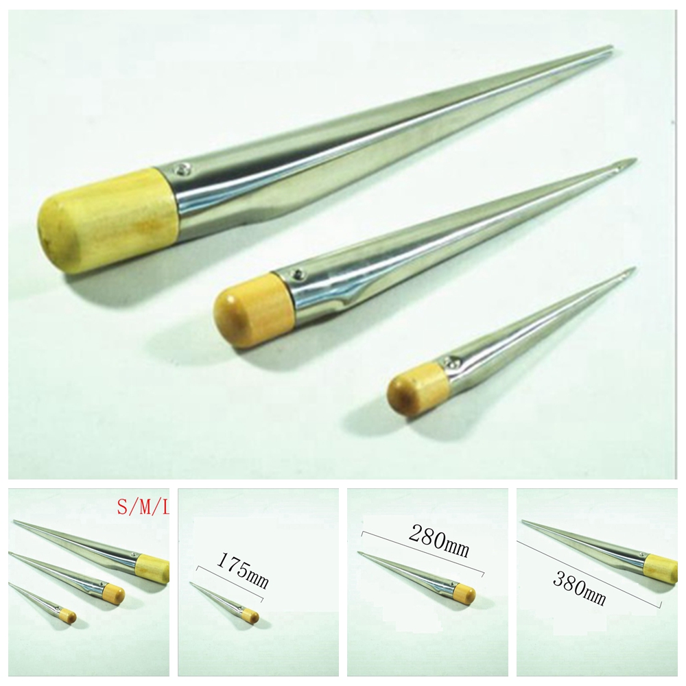 Stainless Steel 280mm Swedish Fid Tool With Wooden Top Ideal for Rope Splicing