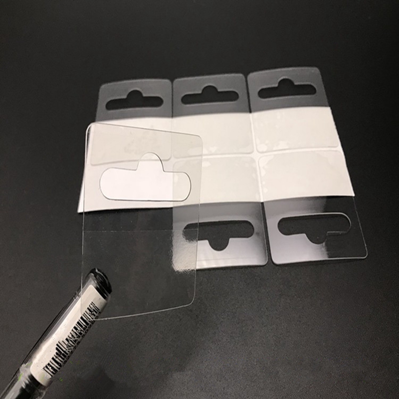 Sticky Self Adhesive Sticker Tags Hook Retail Slot Display Hanging Tabs
