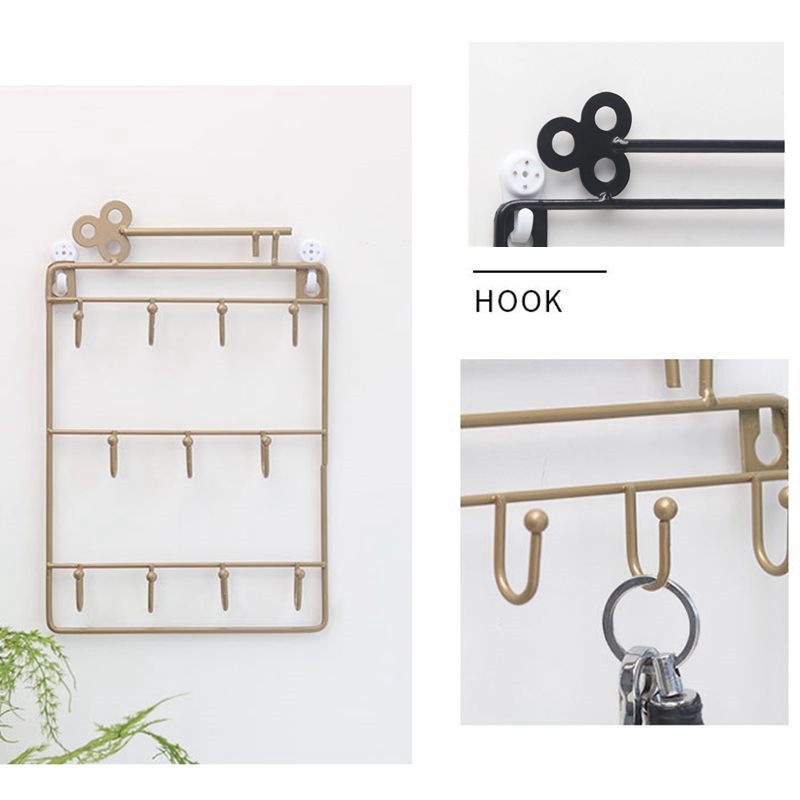 Organizer Wall Mounted Hanging Door Back Key Holder Storage Rack