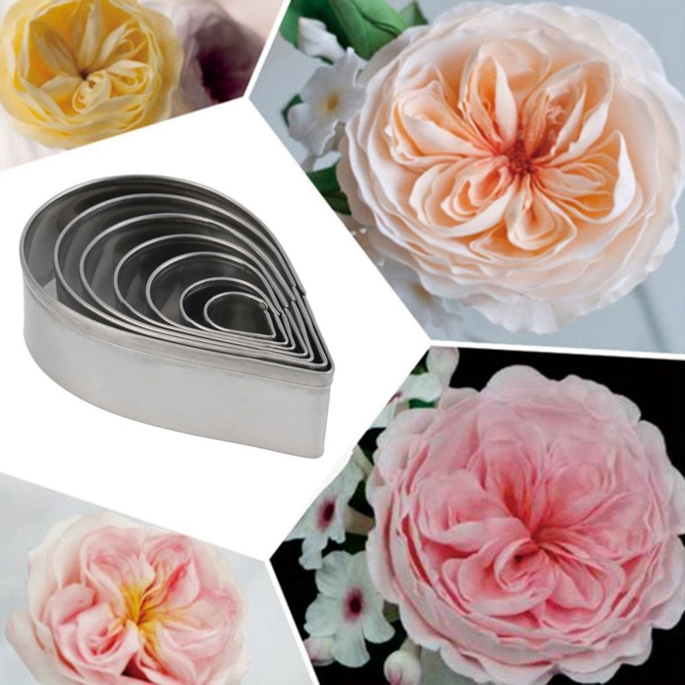 DIY Polymer Clay Baking Tool Stainless Steel PetalSpiral Flower Mold Cutter