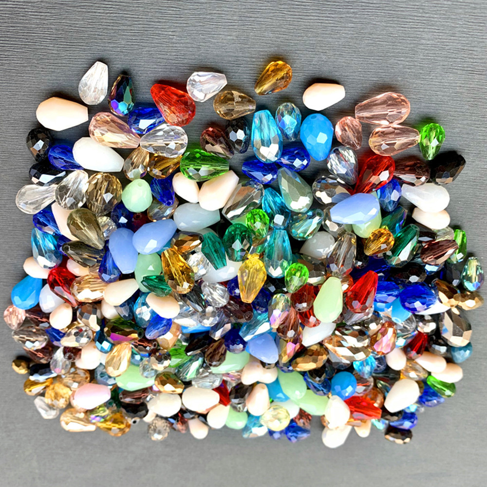 Assorted Glass Loose Beads Bulk Mixed Lot Craft Jewelry DIY Making 100g 