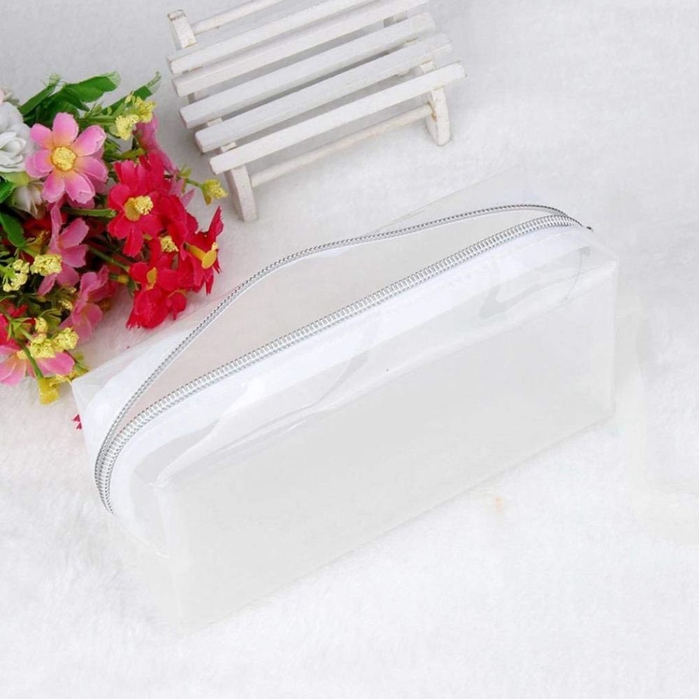 1 PC Large Clear Pencil Bag Zipper 