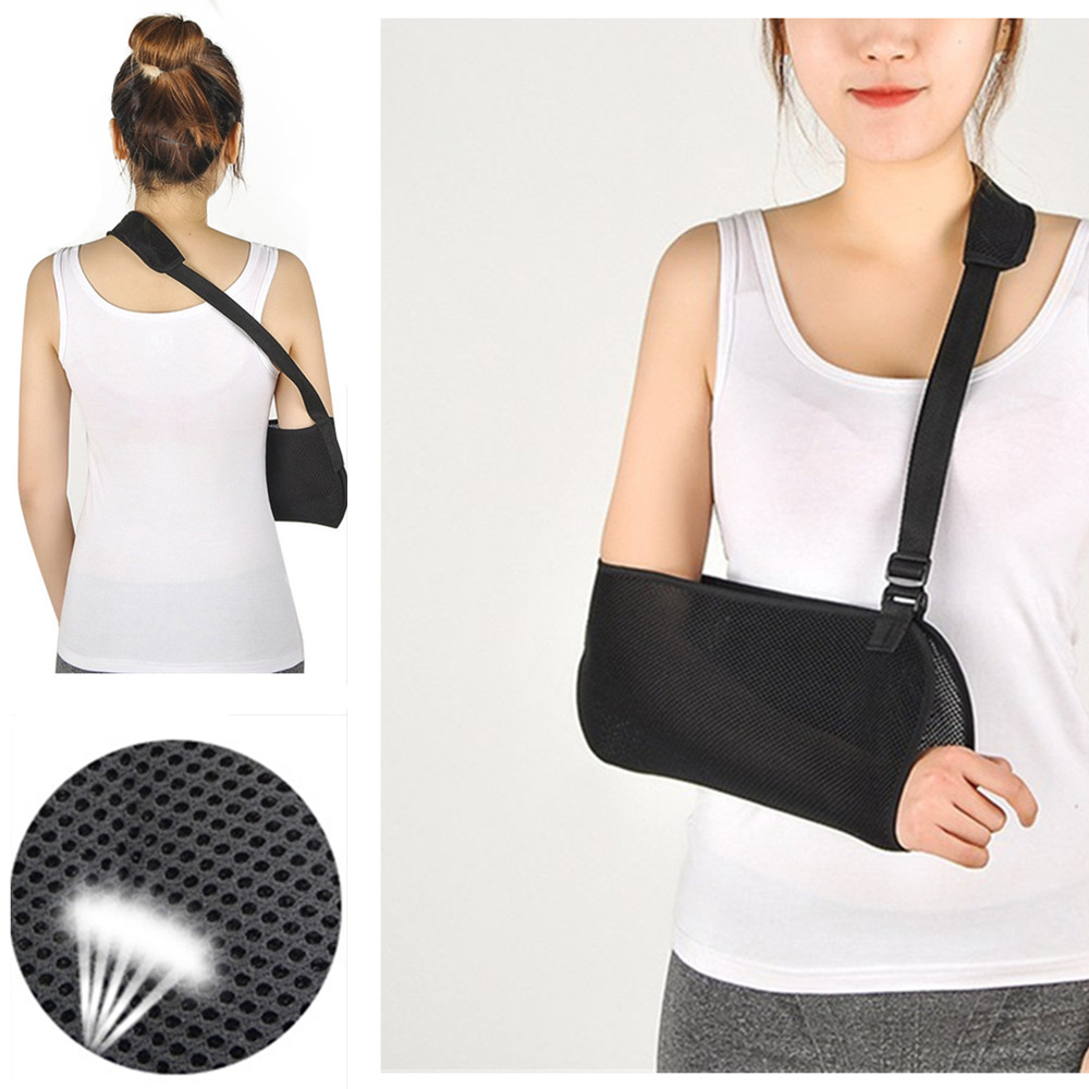 Black Arm Sling Wrist Shoulder Support Stability Relief for Injury